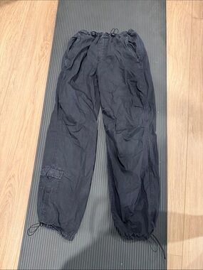 Garage Black Cargo Joggers - Elastic Waist